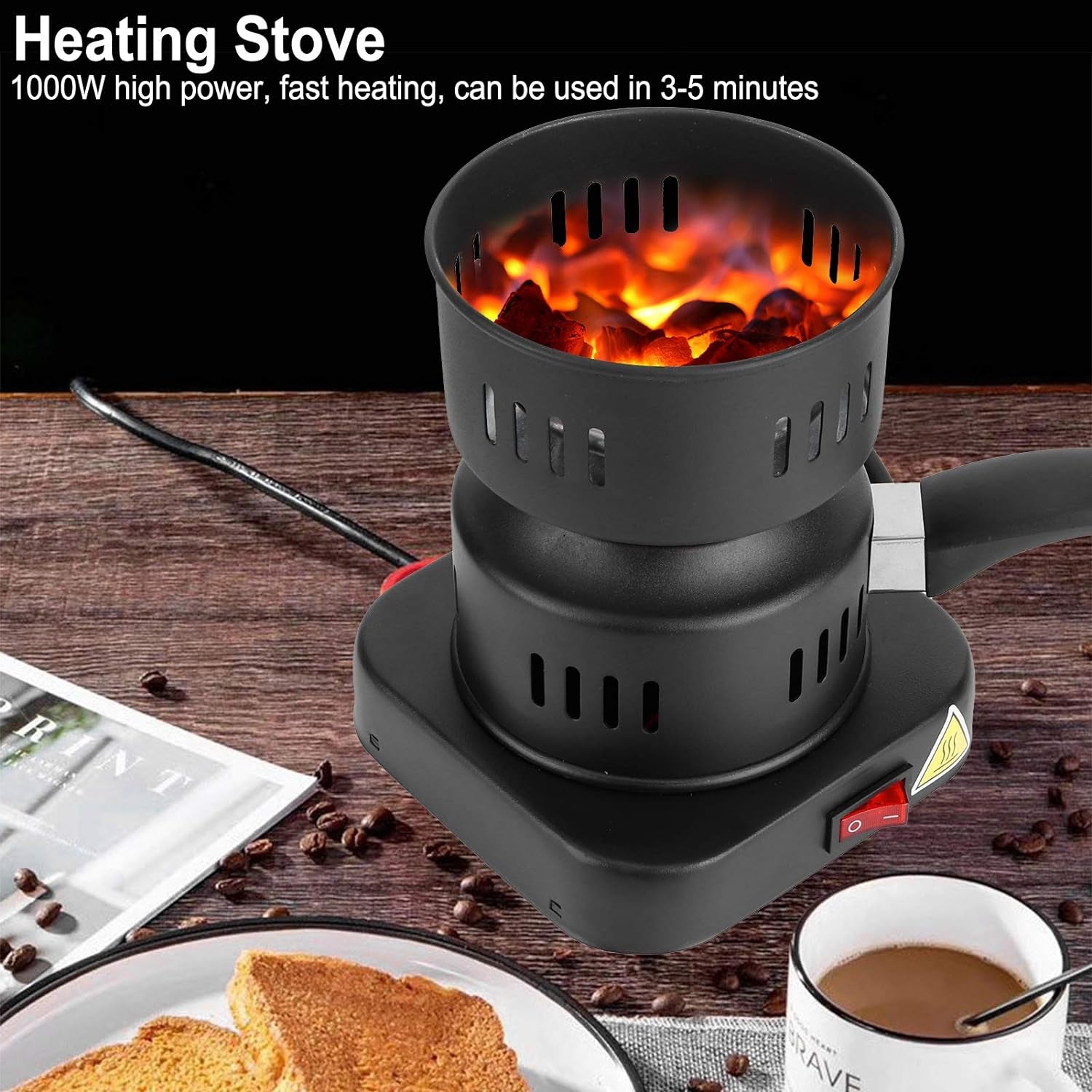 Mini Electric Stove: Heating, Hot Plate & Coffee/Tea Heater (Portable & Compact) - Bhavnagar Deodap