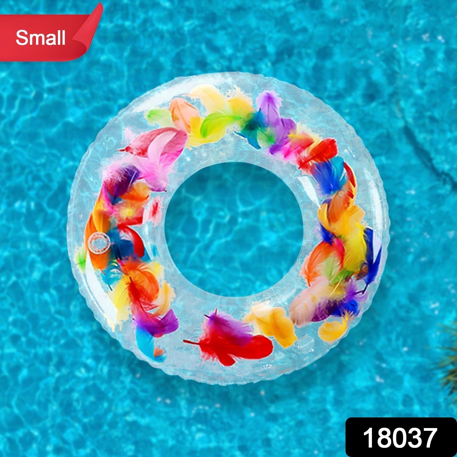 Swim Ring, For children, Conveniently Portable, Feathers, Swimming Ring, For Water Play, For Beaches, Swimming, Summer Vacation (1 Pc) - Bhavnagar Deodap