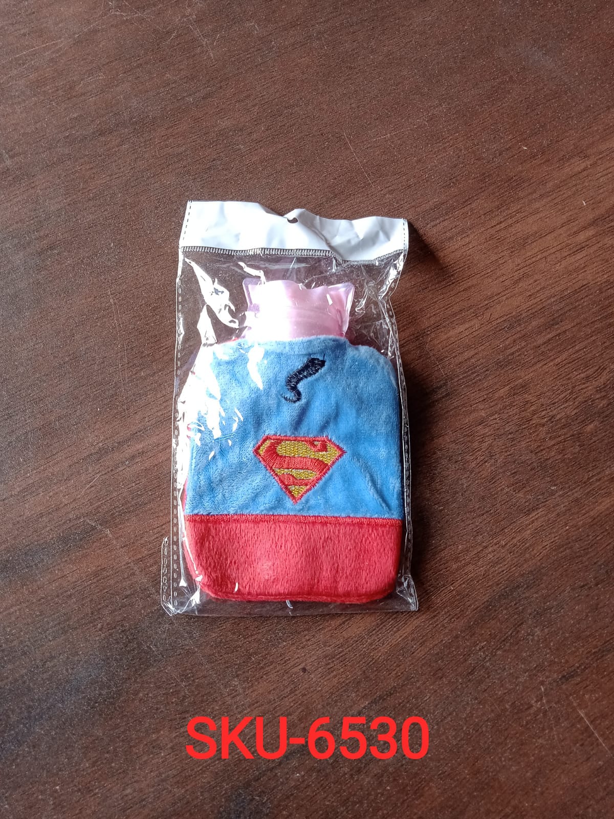 Superman Print Small Hot Water Bag with Cover for Pain Relief - Bhavnagar Deodap