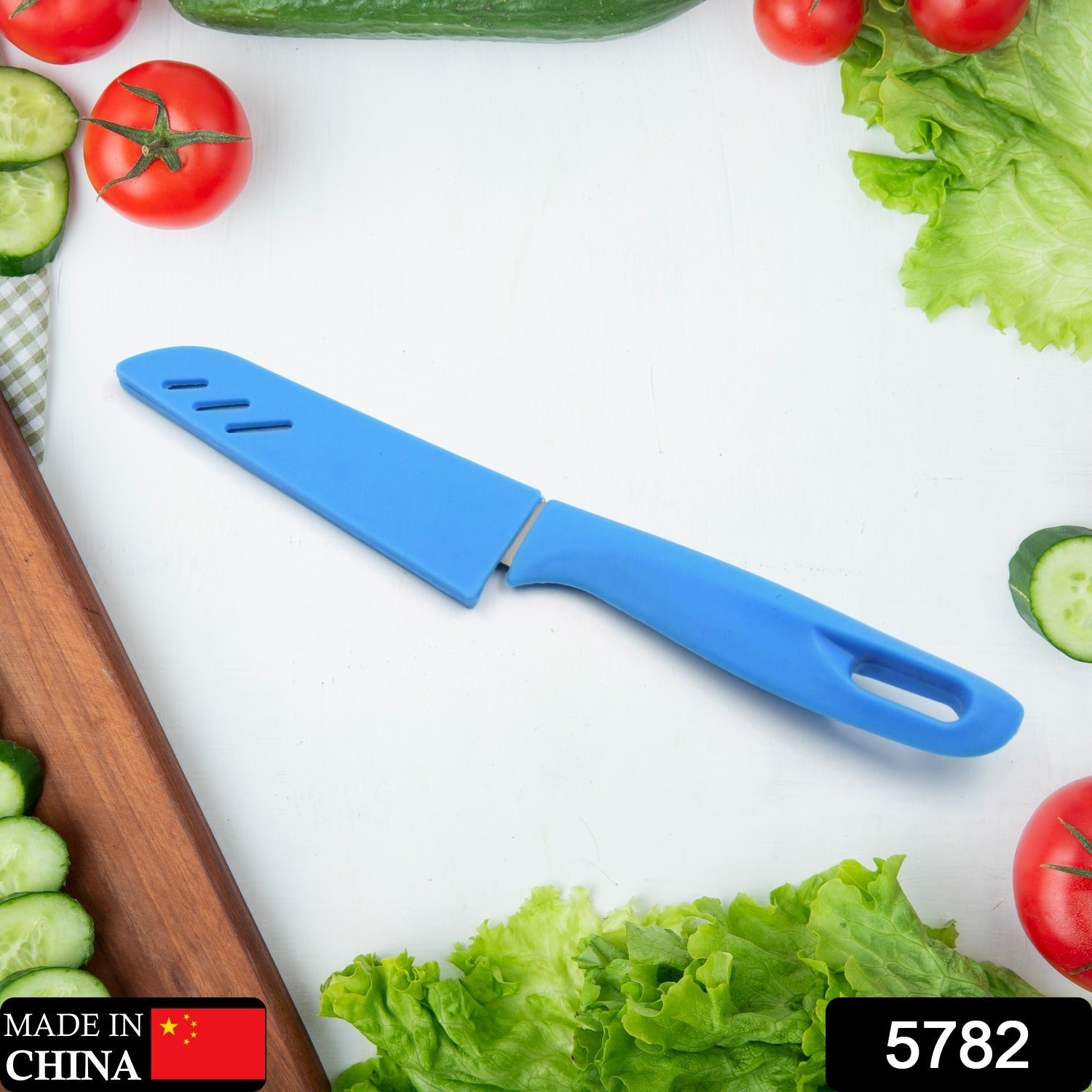 Stainless Steel Knife For Kitchen Use, Knife Set, Knife & Non-Slip Handle With Blade Cover Knife, Fruit, Vegetable,Knife Set (1 Pc) - Bhavnagar Deodap