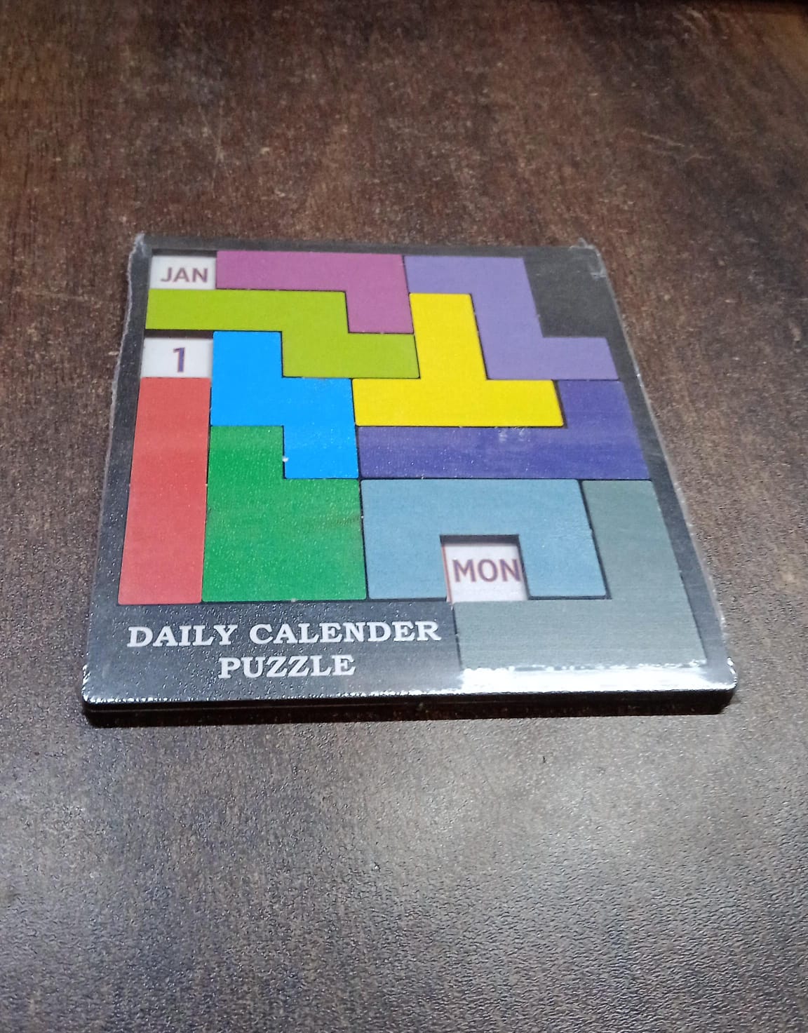 Wooden Daily Calendar Puzzle (Multicolor / 1 Set) - Bhavnagar Deodap