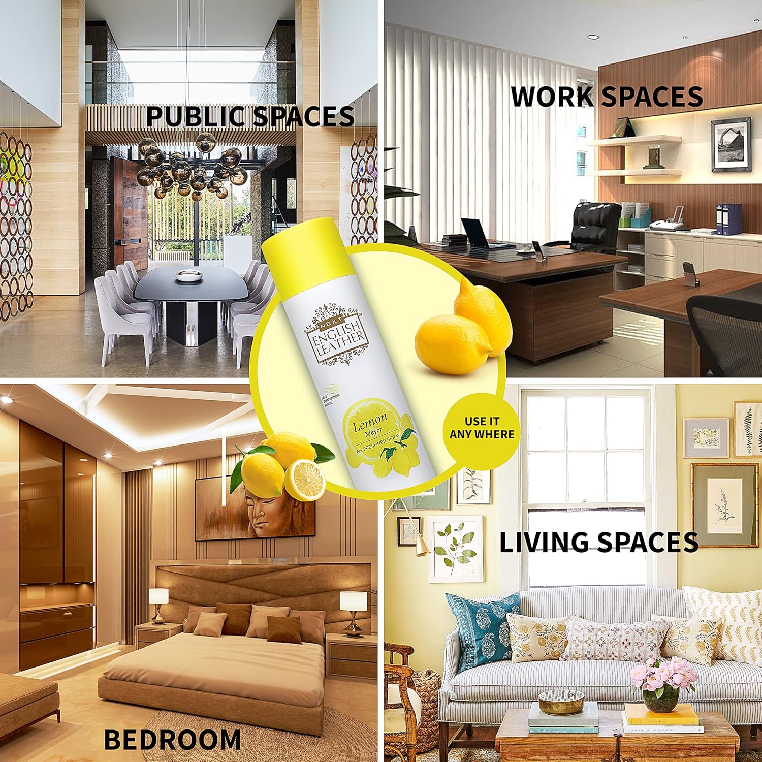 Next Care English Leather Nature Inspired Room Air Freshener Spray 220 ml  1pc
