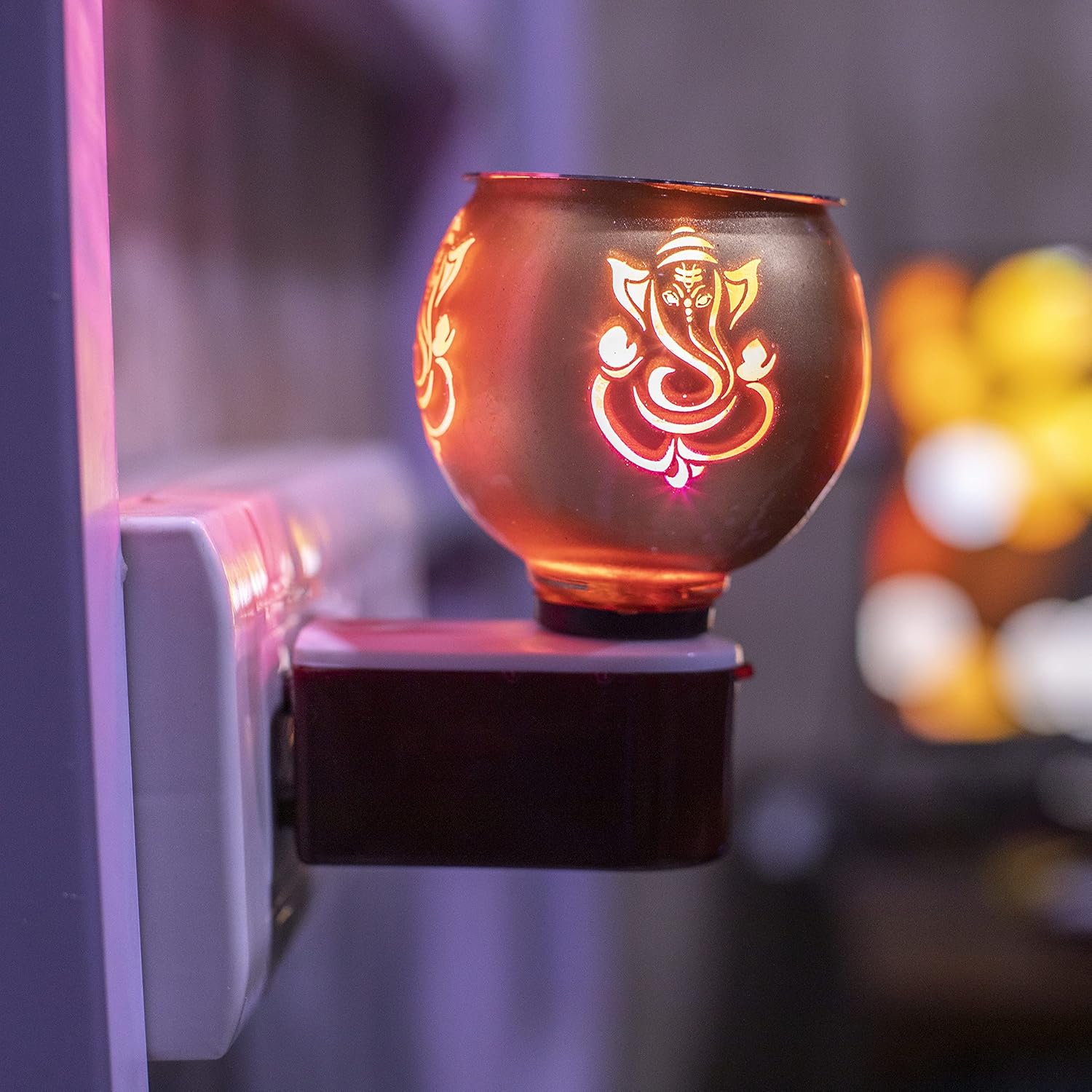 Multipurpose Incense Aroma Dhoop Karpur Kapoor Dani Camphor Burner Diffuser Machine Stand Electrical Night Lamp for Home,Office - Bhavnagar Deodap