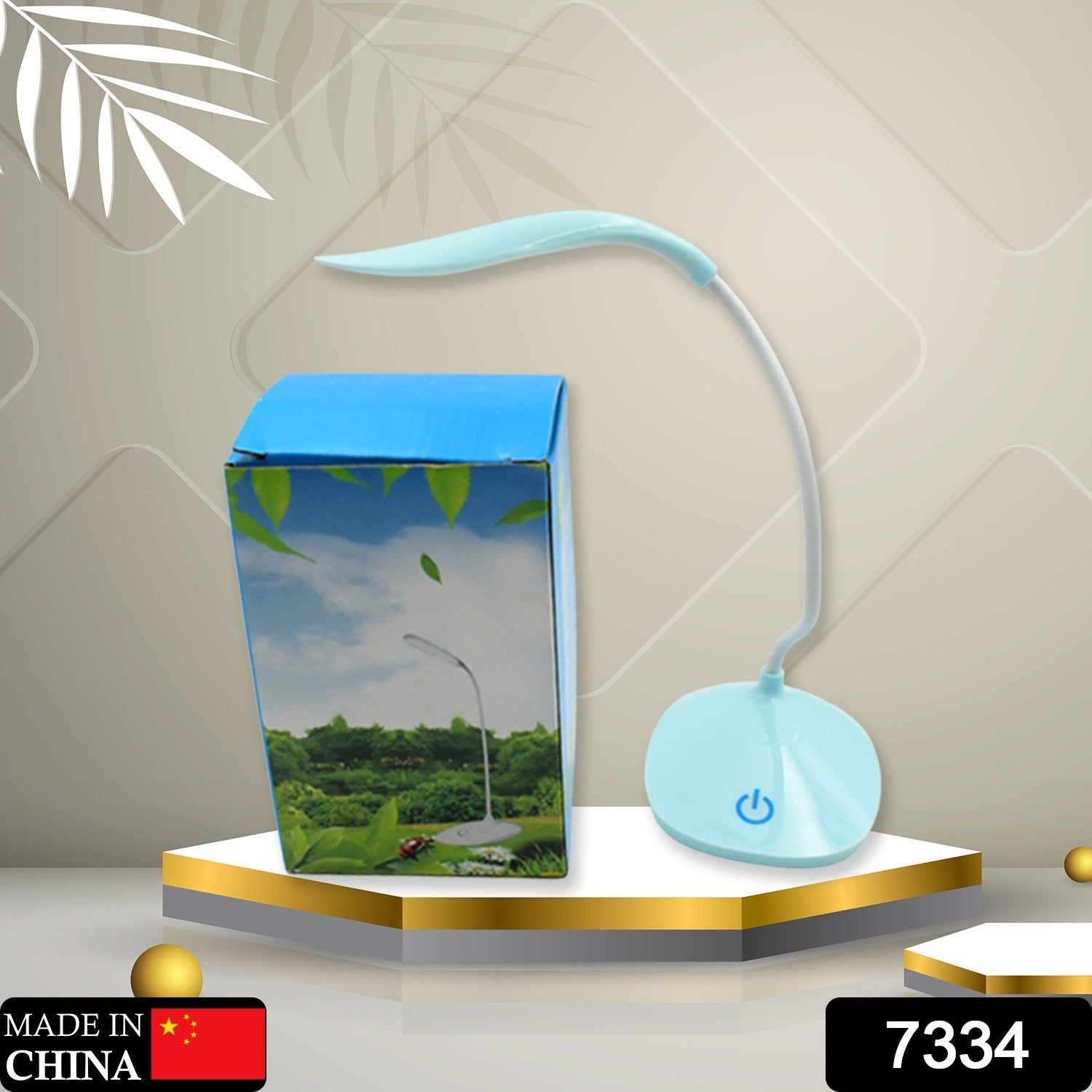 Study lamp Led Touch On Off Switch Student Study Reading Dimmer Led Table Lamps White Desk Light Lamp - Bhavnagar Deodap