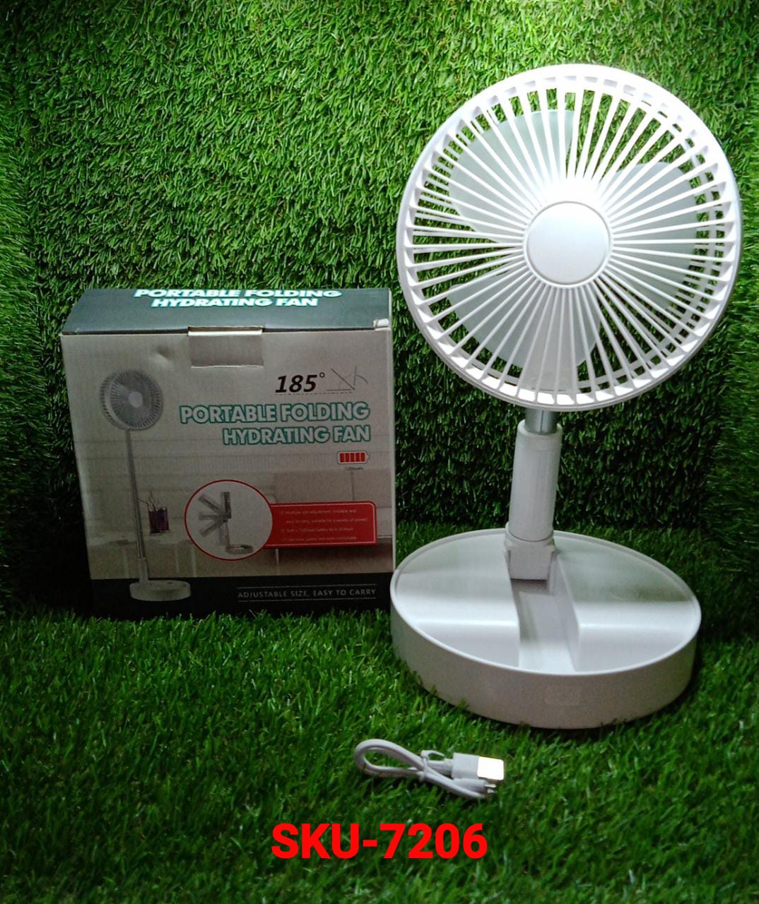 SILENT TABLE TOP PERSONAL FAN FOR BEDSIDE, OFFICE TABLE (Battery Not Include) - Bhavnagar Deodap