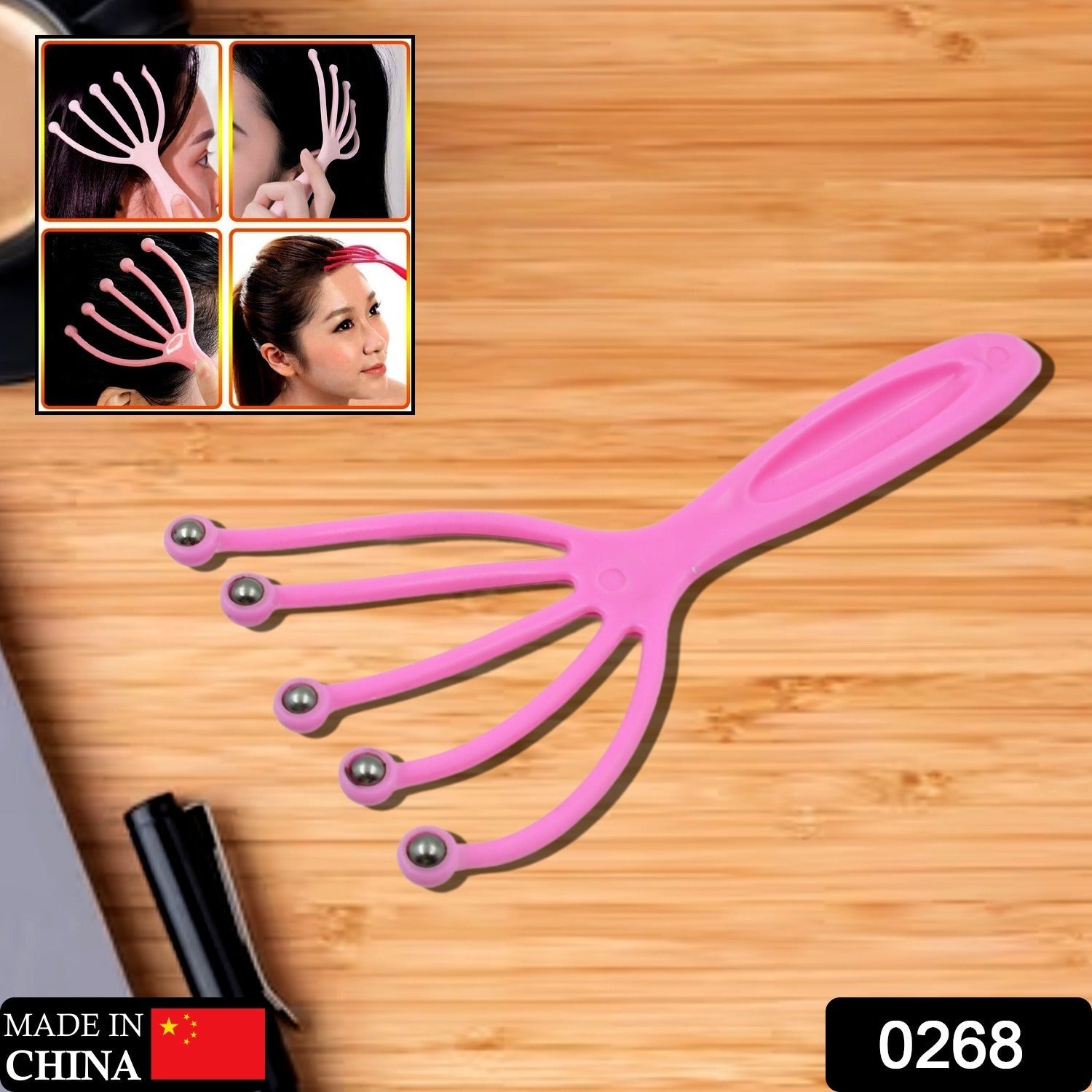 Scalp Massager Handheld Portable Head Massager Deep Relax and Pressure Relief in Office Household and Tour & Father’s Day and Mother’s Day Gifts for Home Relaxation (1 Pc ) - Bhavnagar Deodap