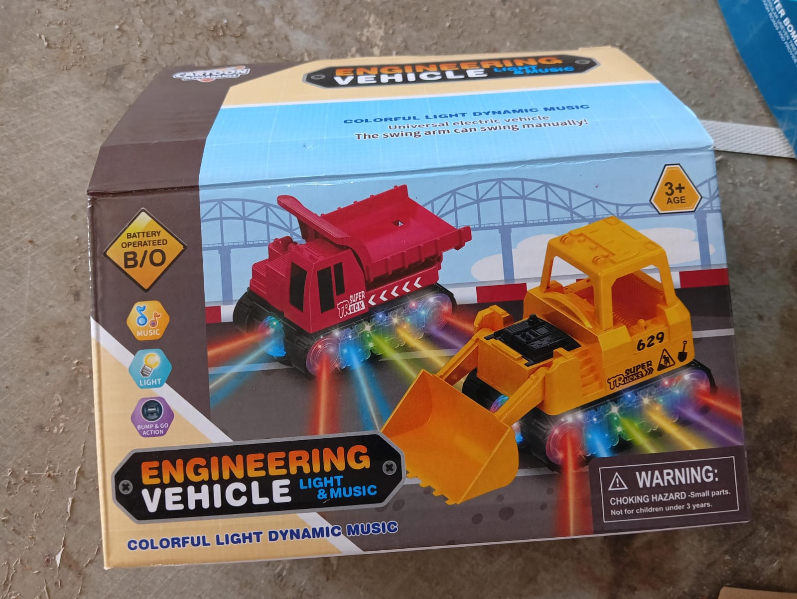 Self-Driving Trucks, Engineering truck Electric Vehicle Toys boys birthday gift toys (1 Pc) - Bhavnagar Deodap