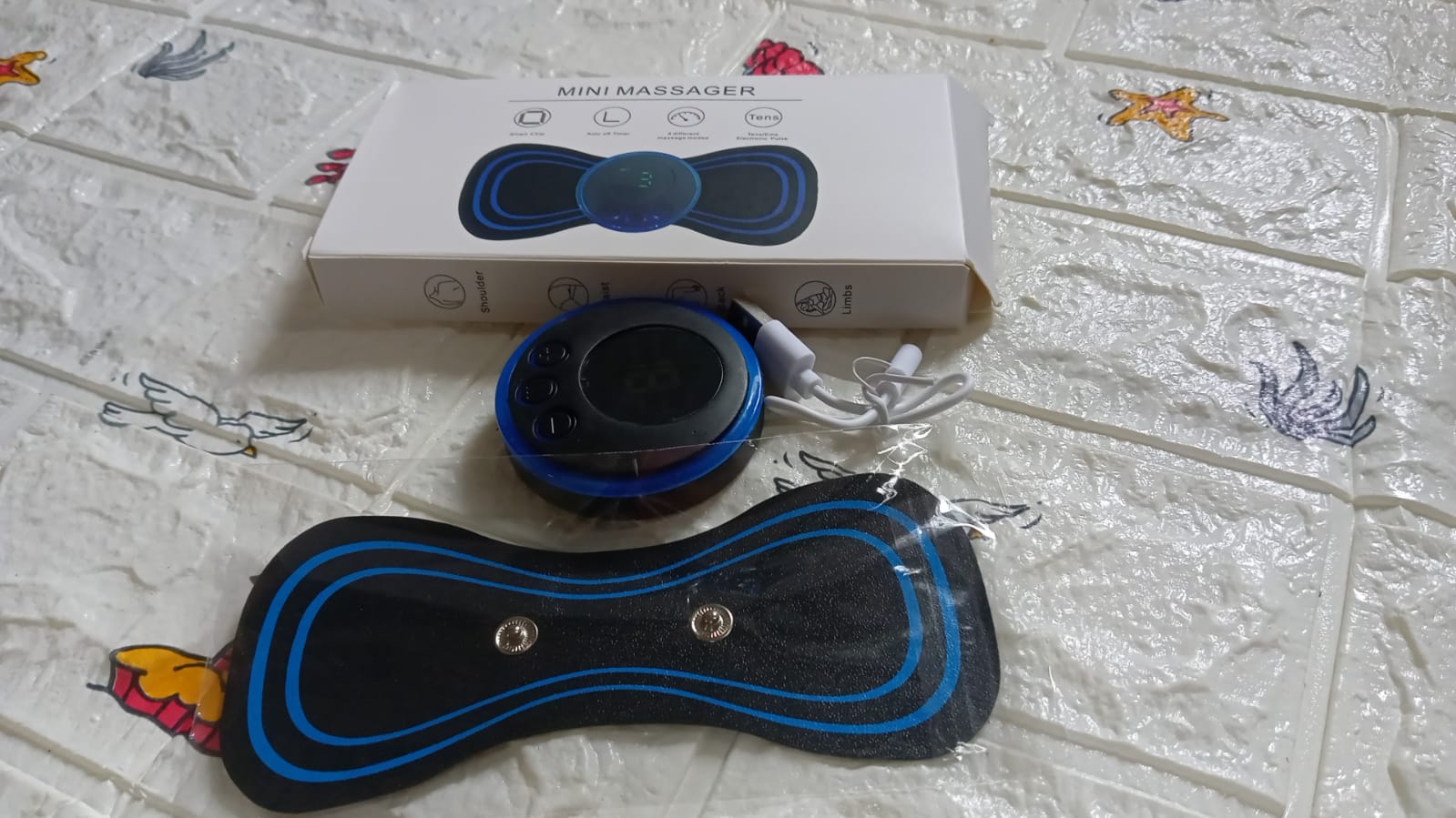 Portable USB Neck Massager Electric Neck Massager Automatic Massage Enhancer Mini Cervical Massager EMS Lymphatic Drainage Massage with Cable - Bhavnagar Deodap