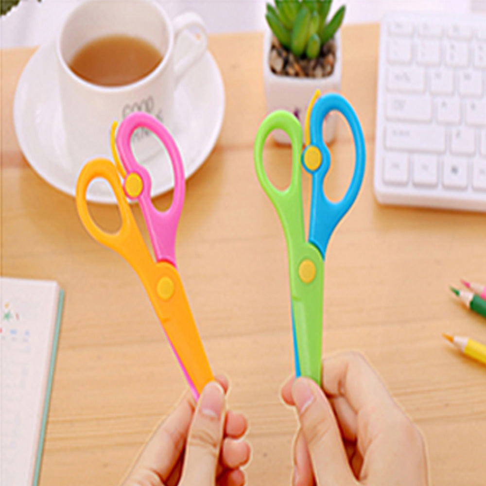Kids Handmade Plastic Safety Scissors Safety Scissors - Bhavnagar Deodap