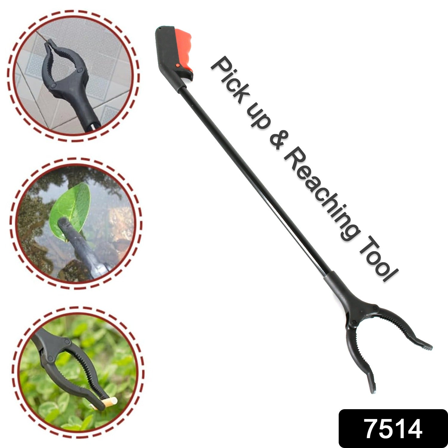Extra Long Pickup Aid Trash Picker Upper, Rotating Hand, Heavy Duty Grip Arm - Reaching Assist for Litter, Elderly, Garden  Disabled, Handicap Arm - Bhavnagar Deodap