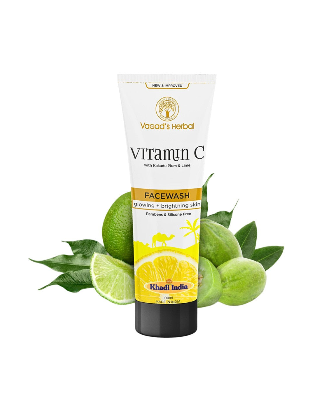 Herbal Vitamin C Face Wash with Kakadu Plum & Lime - 100 ml - Bhavnagar Deodap