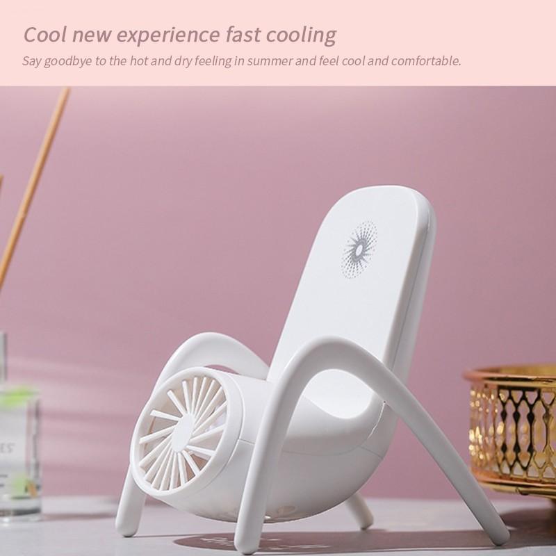 Portable Mobile Phone Holder Fan  Personal Fan Multi- Function Fan Handheld Charging Fan (Battery Not Include) - Bhavnagar Deodap