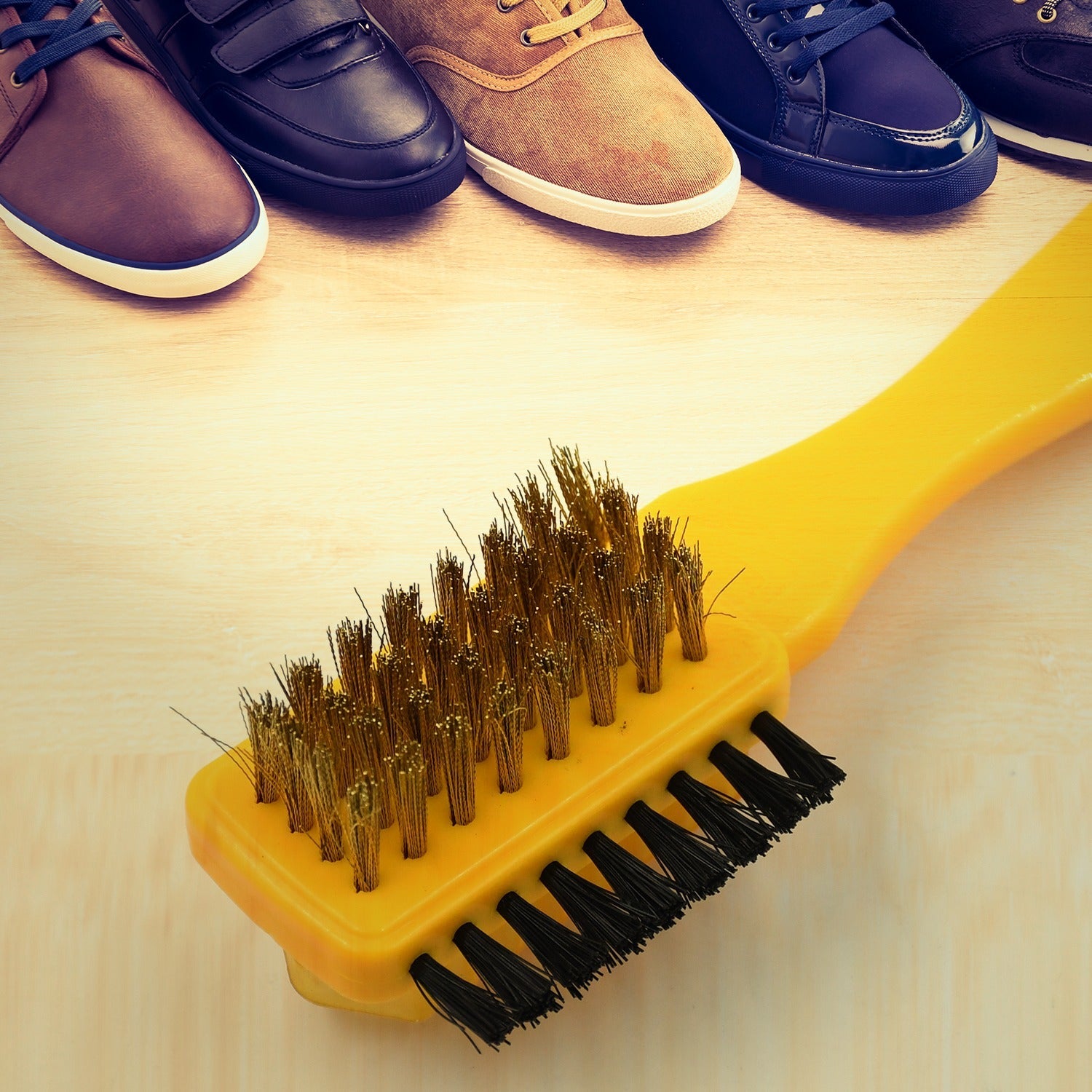 3 Side Portable Multifunctional shoe brush Rubber Home Suede Shoes Polishing Brushes 3 Side Shoe Cleaning Brush, Shoe Brush Excellent Quality and Popular - Bhavnagar Deodap