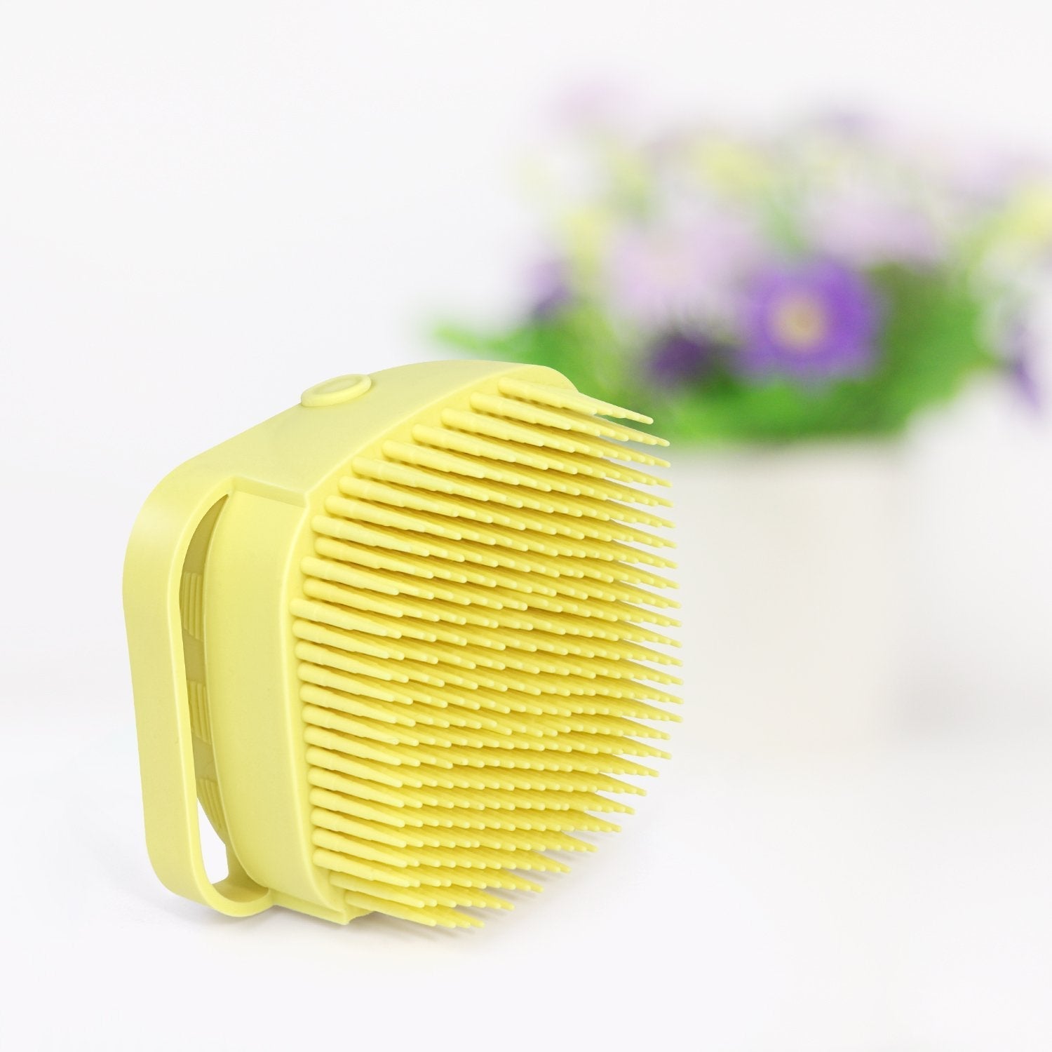 SILICONE MASSAGE BATH BODY BRUSH WITH SHAMPOO DISPENSER - Bhavnagar Deodap