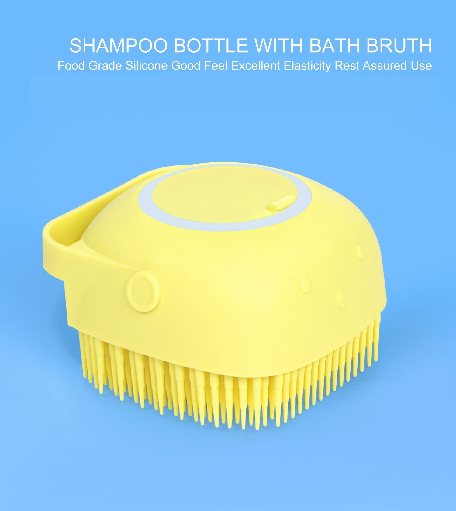 SILICONE MASSAGE BATH BODY BRUSH WITH SHAMPOO DISPENSER - Bhavnagar Deodap