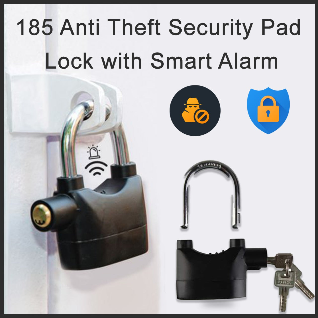 Anti Theft Security Pad Lock with Smart Alarm - Bhavnagar Deodap