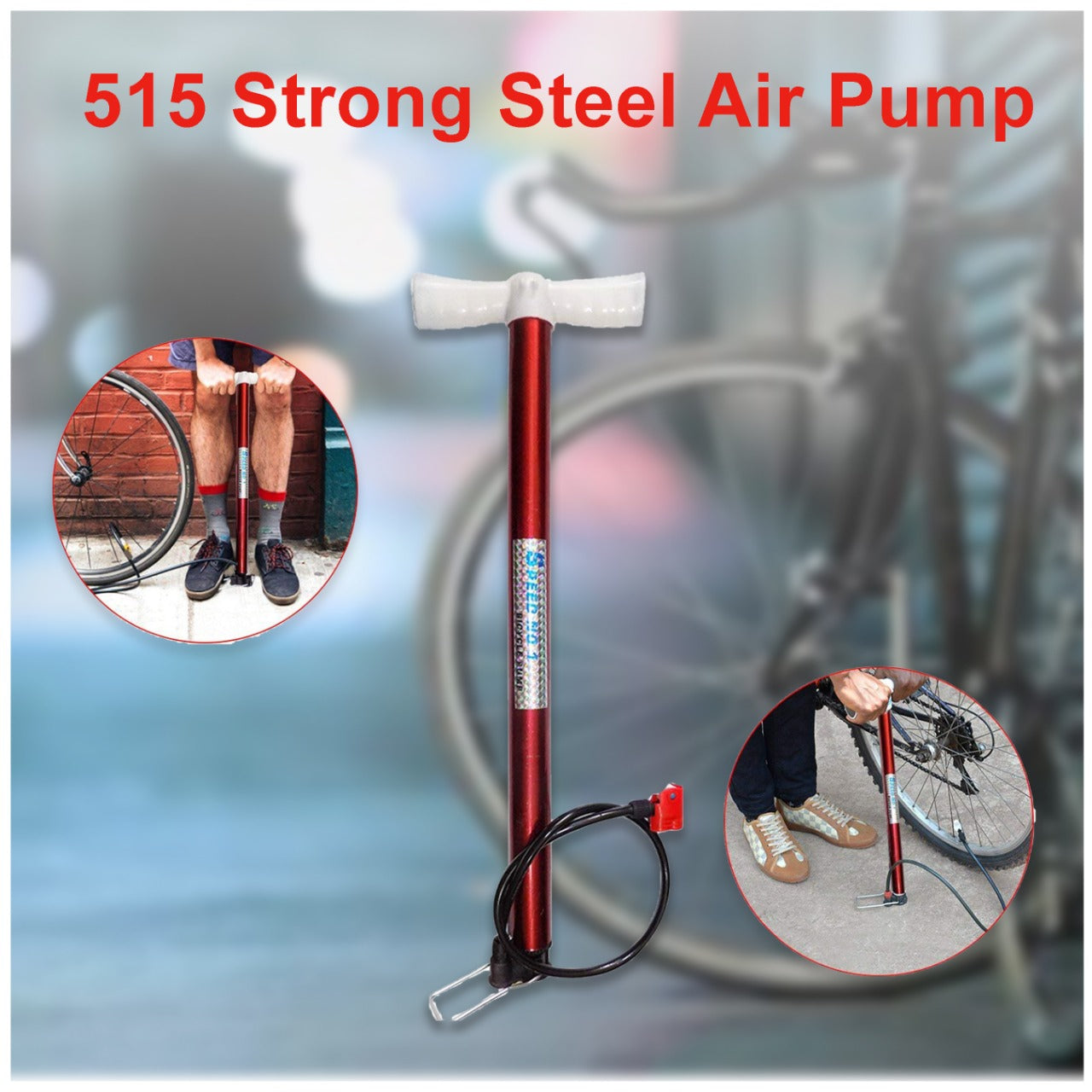 Strong Steel Air Pump - Bhavnagar Deodap