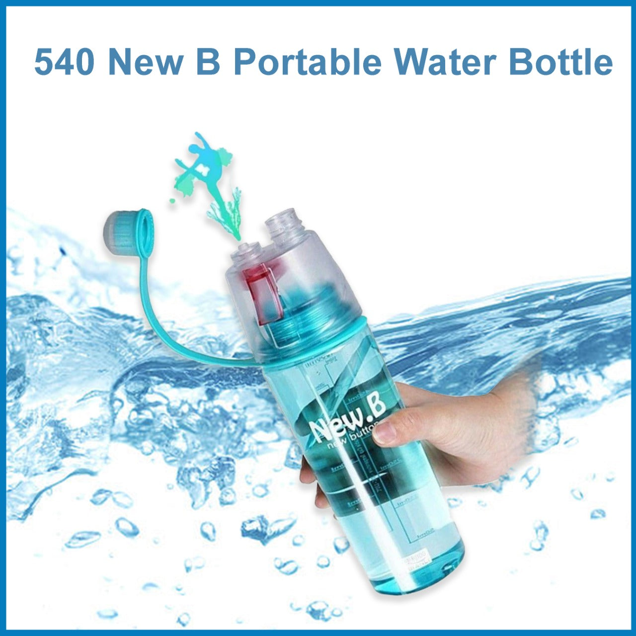 New B Portable Water Bottle - Bhavnagar Deodap