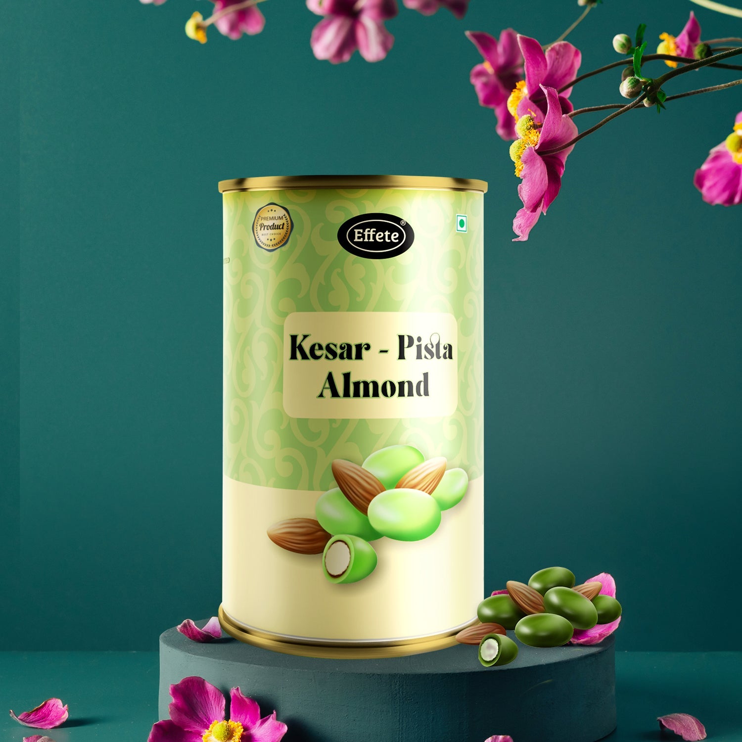 Kesar-Pista Almonds Chocolate (96 g) - Bhavnagar Deodap