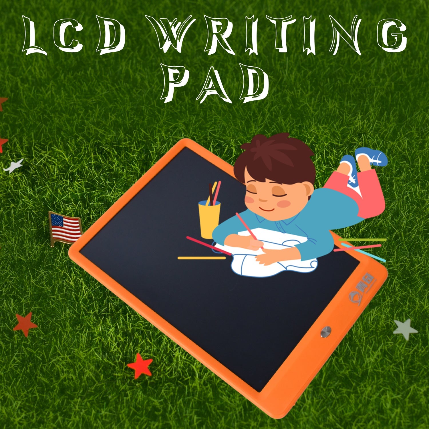 Portable LCD Writing Board Slate Drawing Record Notes Digital Notepad with Pen Handwriting Pad Paperless Graphic Tablet for Kids (1 pc / 25×15 Cm) - Bhavnagar Deodap