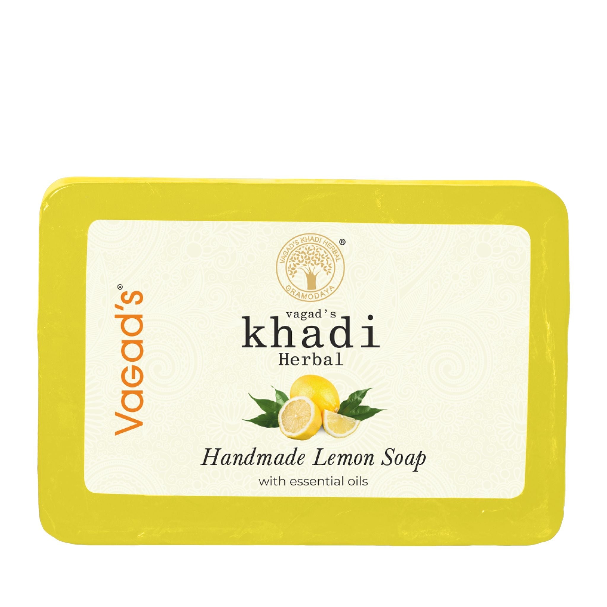 Khadi Lemon Soap 125g - Bhavnagar Deodap