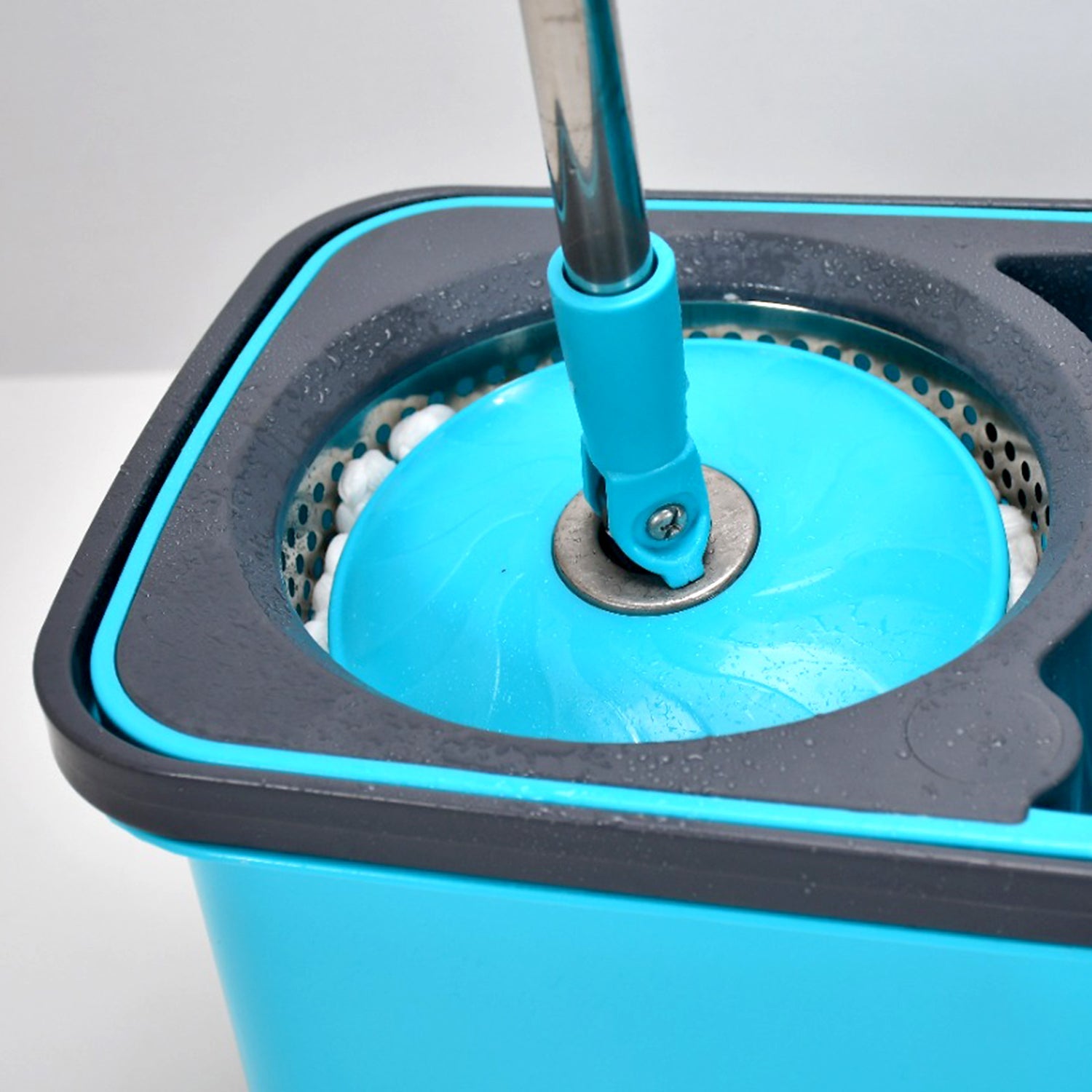 QUICK SPIN MOP PLASTIC SPIN, BUCKET FLOOR CLEANING, EASY WHEELS & BIG BUCKET, FLOOR CLEANING MOP WITH BUCKET - Bhavnagar Deodap