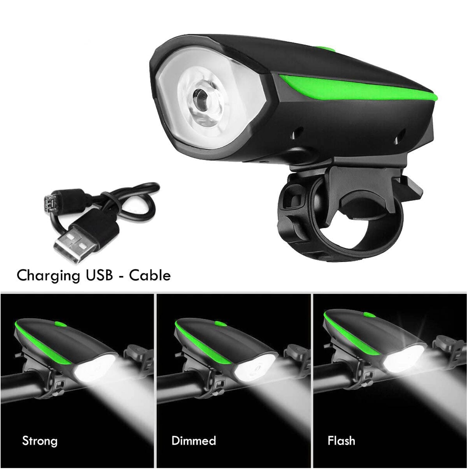 Rechargeable Bicycle LED Bright Light (1 Pc) - Bhavnagar Deodap