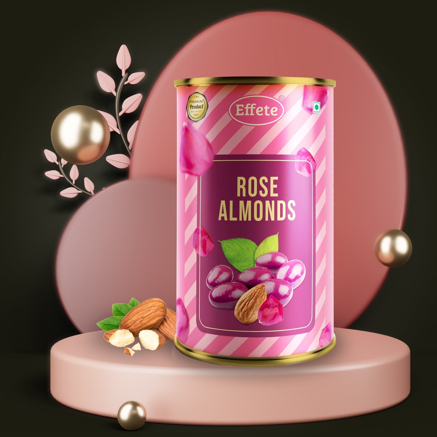 Rose Almonds Chocolate - Bhavnagar Deodap