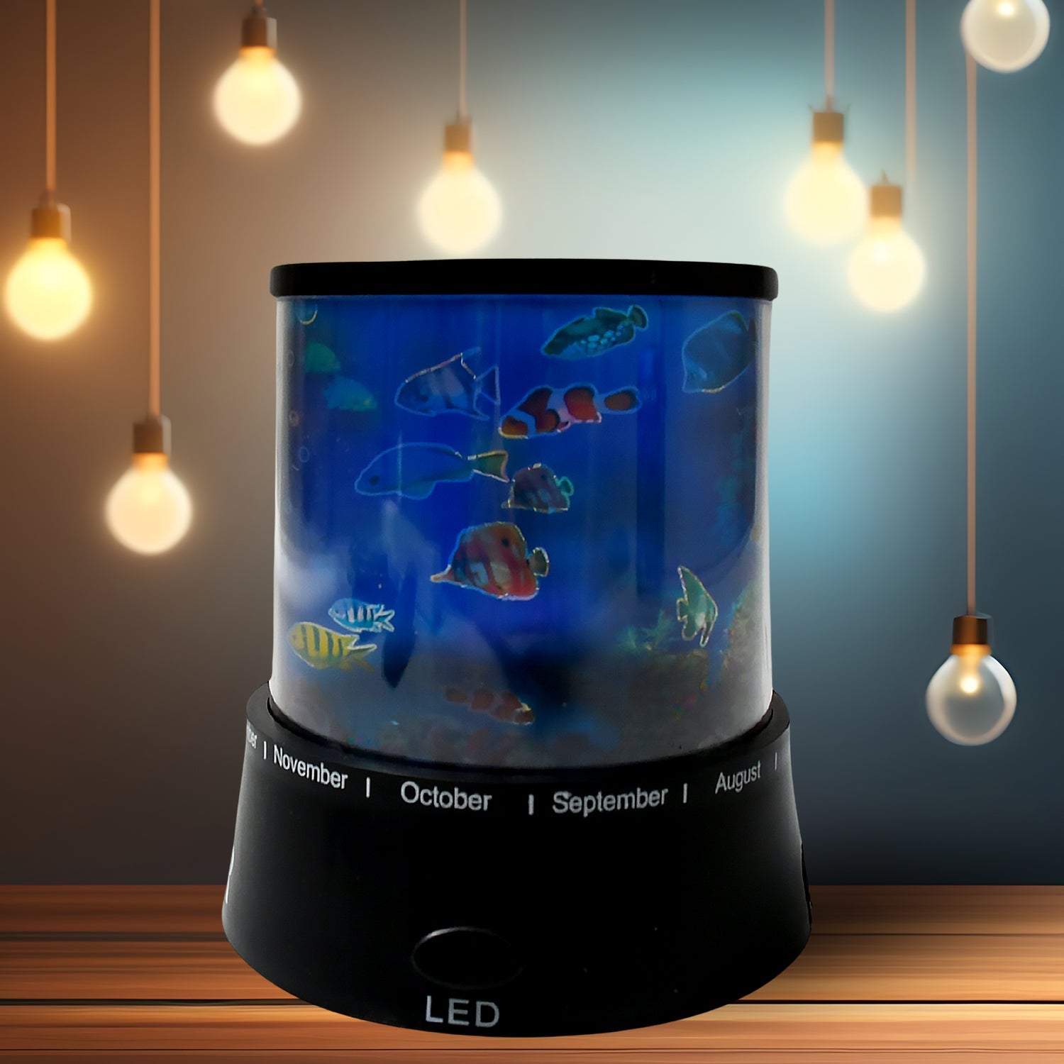 LED Projector Night Light Amazing Lamp, 3 Battery operated lamps, Rotation With the music Function, Master for Kids Bedroom Home Decoration Night Romantic Gift (Battery Not Included / 1 pc) - Bhavnagar Deodap