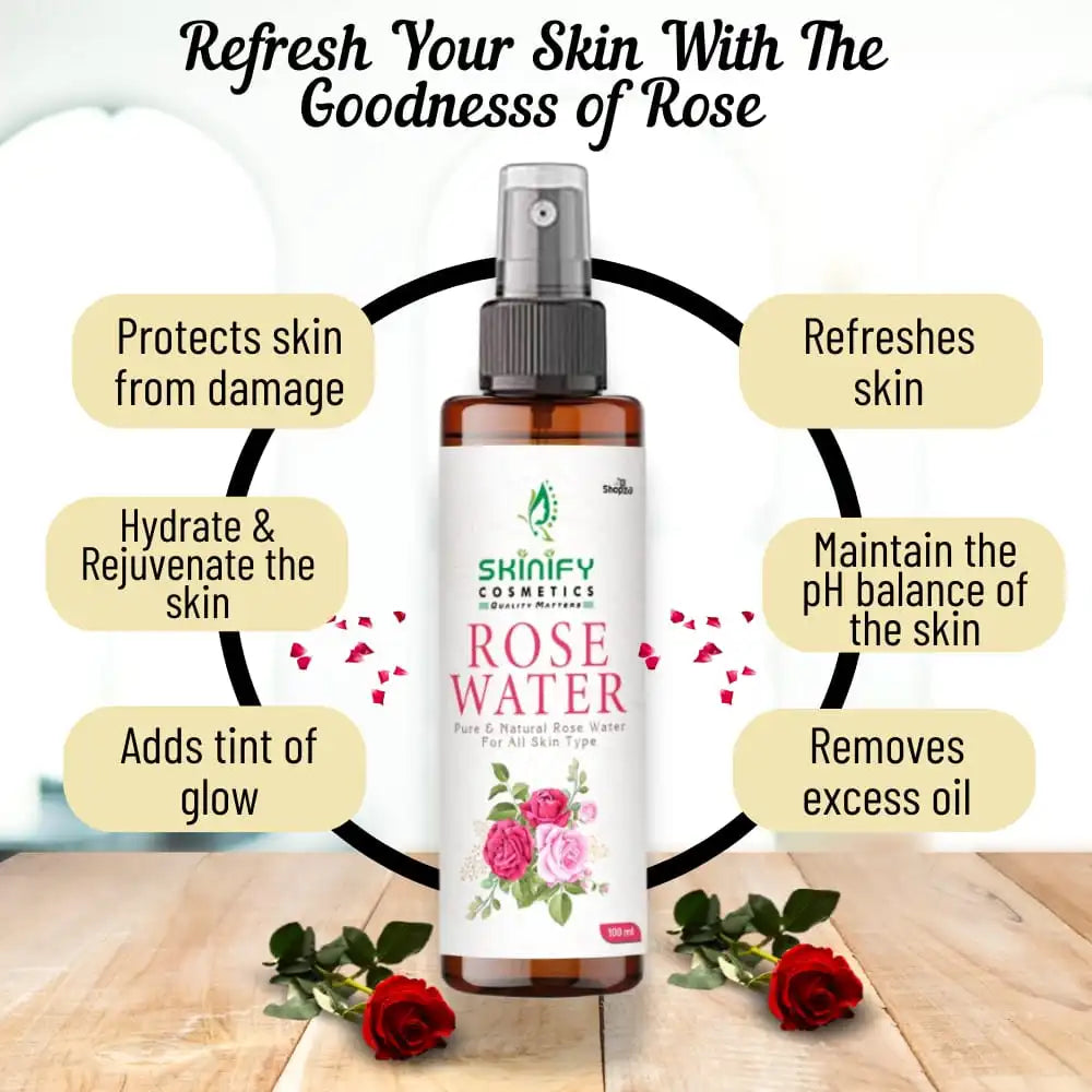 Premium Rose Water For Face For Clean & Glowing Skin - Bhavnagar Deodap