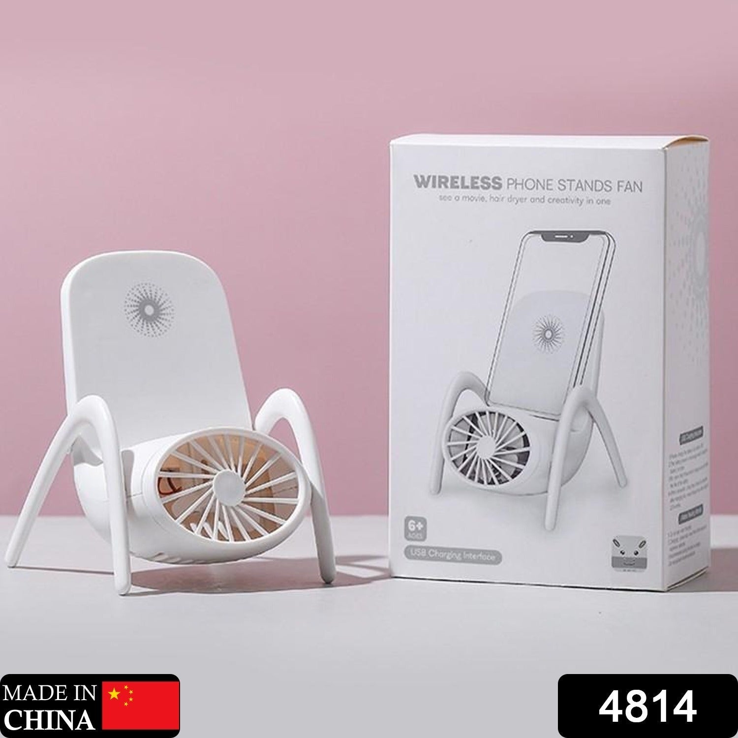 Portable Mobile Phone Holder Fan  Personal Fan Multi- Function Fan Handheld Charging Fan (Battery Not Include) - Bhavnagar Deodap