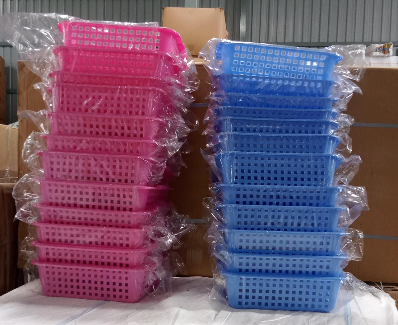 Plastic Small Size Cane Fruit Baskets - Bhavnagar Deodap