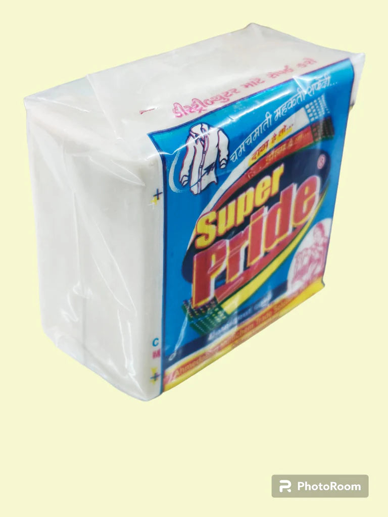 Super Pride Detergent Cake: The Ultimate Cleaning Power Hand Safe (5Pcs) - Bhavnagar Deodap