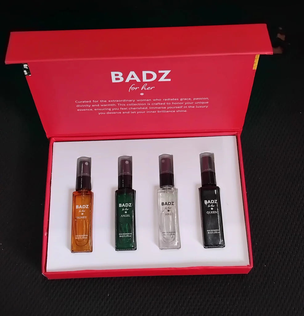 Badz For Her Combo Luxury Perfume Gift Set Perfume Pack Of 4 4x8 ml 32ml