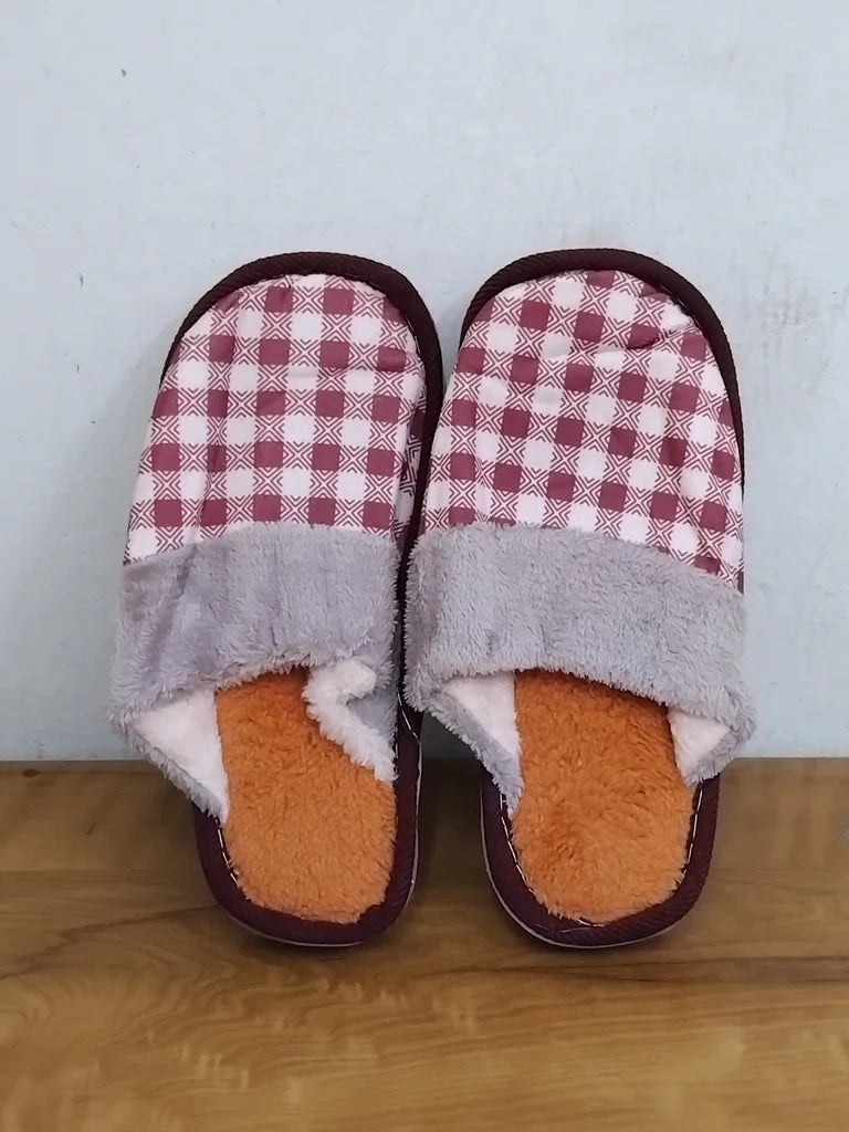 Soft Slippers For Indoor Bedroom Room outdoor winter - Bhavnagar Deodap