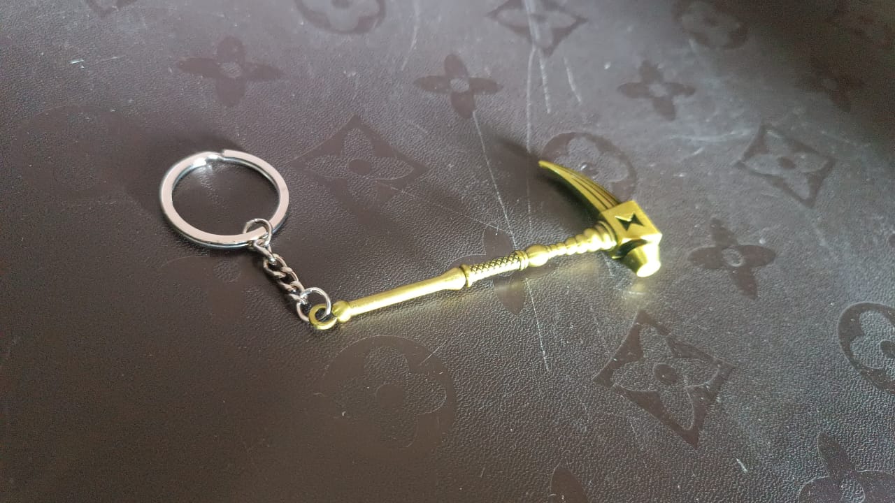 Metal Hammer Shape Keychain (1 Pc)