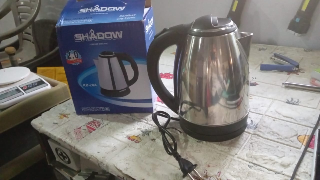 Stainless Steel Electric Kettle with Lid - 2 l - Bhavnagar Deodap