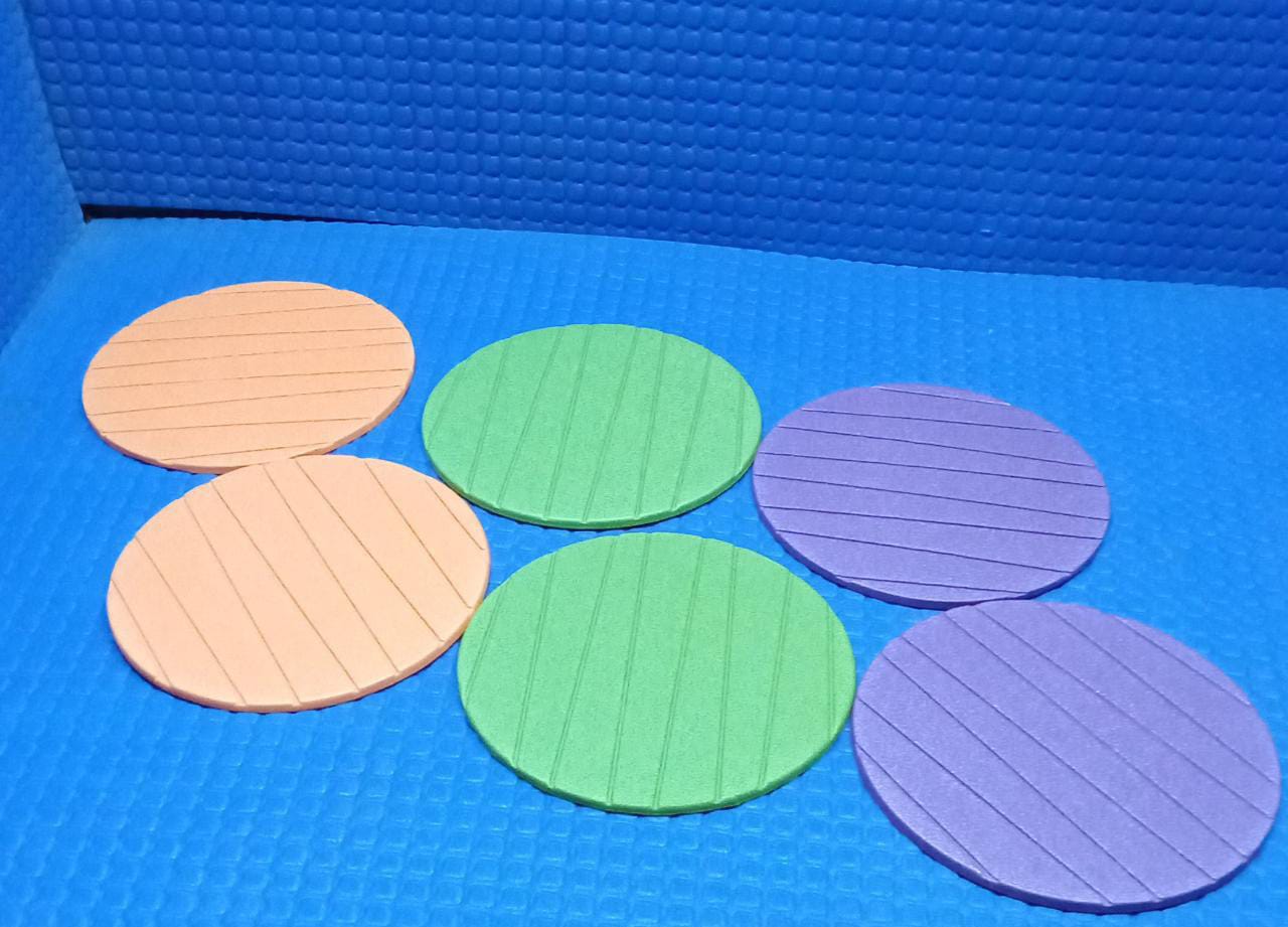 6 pcs Useful Round Shape Plain Silicone Cup Mat Coaster Drinking Tea Coffee Mug Wine Mat for Home - Bhavnagar Deodap