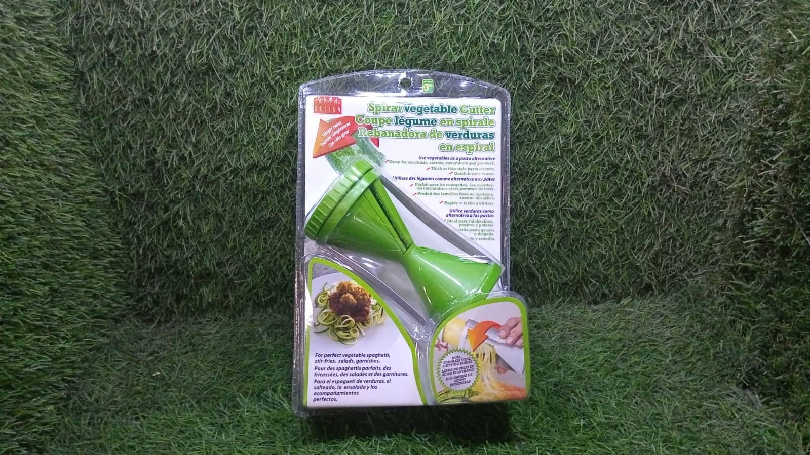 Portable Spiralizer Vegetable Slicer Handheld Spiralizer Peeler Stainless Steel Spiral Slicer For Salad Vegetables Fruit Slicer - Bhavnagar Deodap