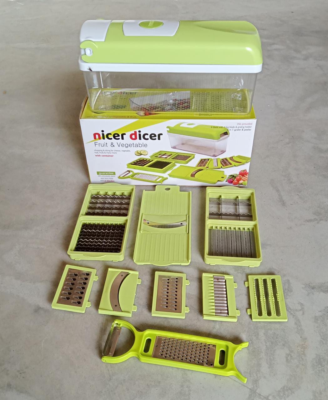 Plastic 13-in-1 Manual Vegetable Grater,Chipser and Slicer - Bhavnagar Deodap