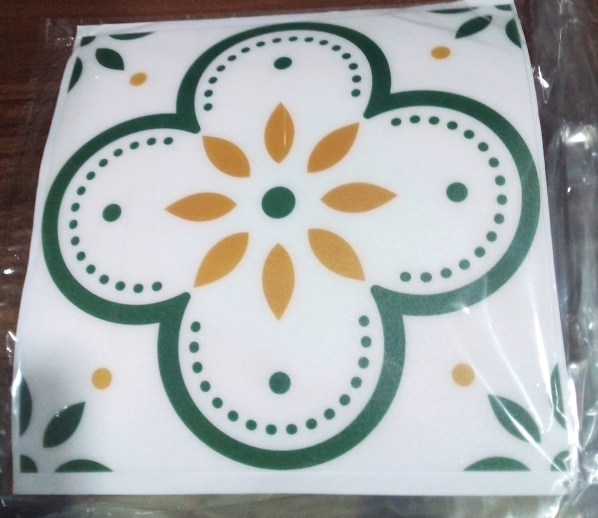 Peel and Stick Floor Tiles Kitchen / Bathroom Backsplash Sticker Detachable Waterproof DIY Tile Stickers for Wall Decoration Tiles Home Decoration (8x8 Inch / 1 pc Tiles) - Bhavnagar Deodap