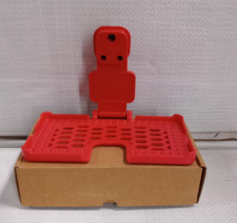 Multi-Purpose Wall Holder Stand for Charging Mobile Just Fit in Socket and Hang (Red) - Bhavnagar Deodap