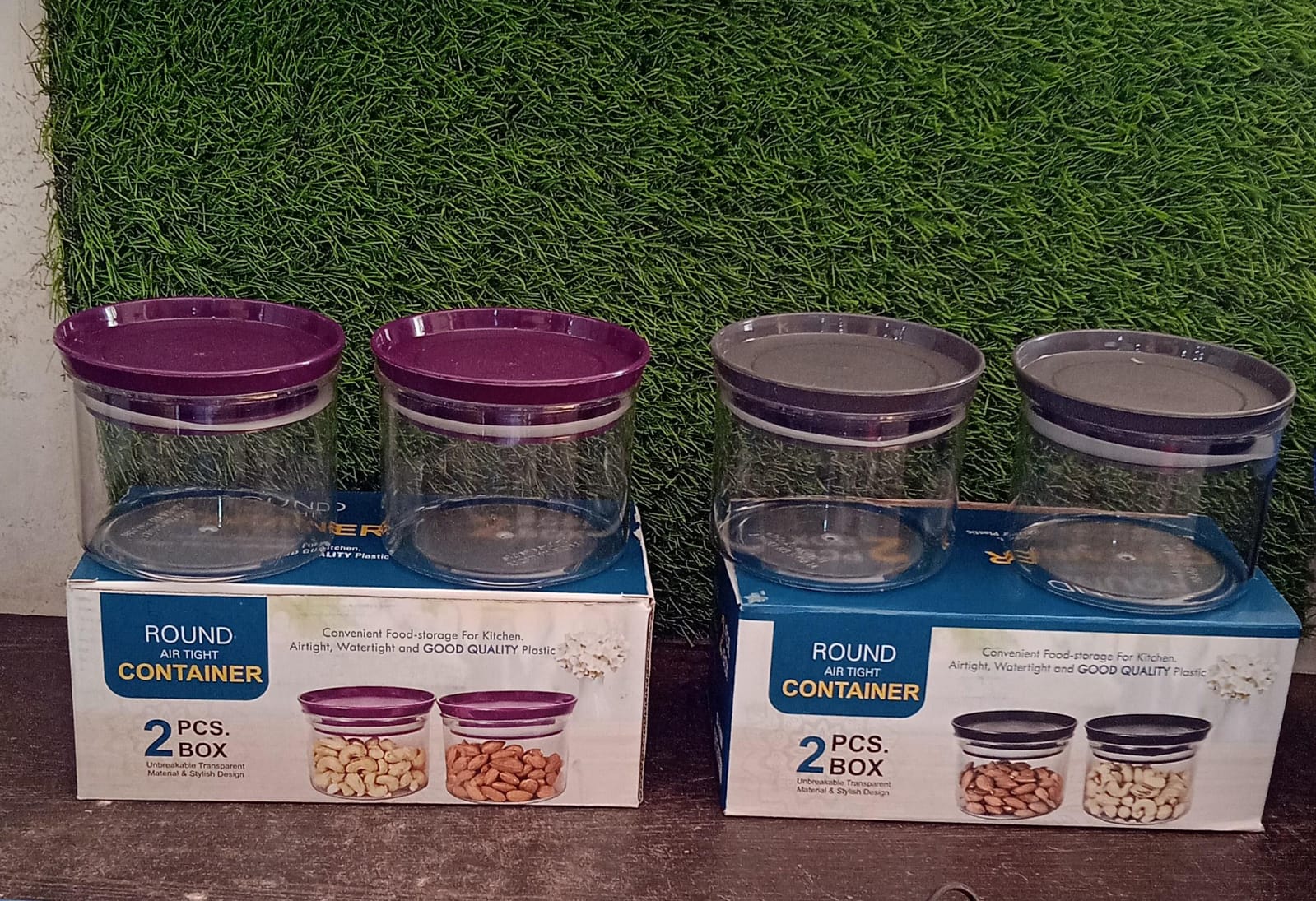 Air Tight & Unbreakable Kitchen Jar Set Food Storage Containers for Dry Fruits, Spices, Snacks, Pulses (2 Pcs Set) - Bhavnagar Deodap