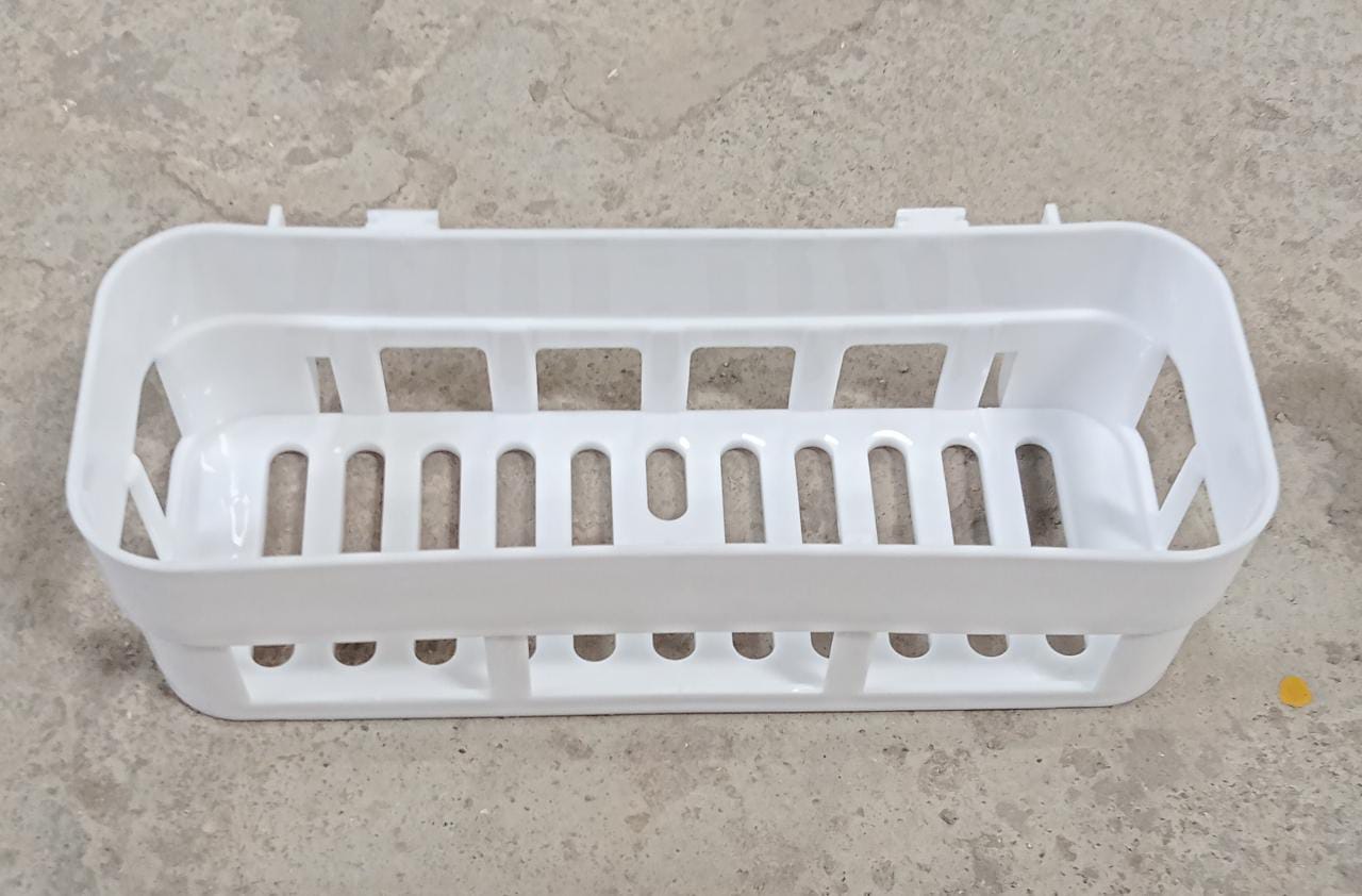 ABS Plastic Shower Corner Caddy Basket Shelf Rack with Wall Mounted Suction Cup for Bathroom Kitchen - Bhavnagar Deodap