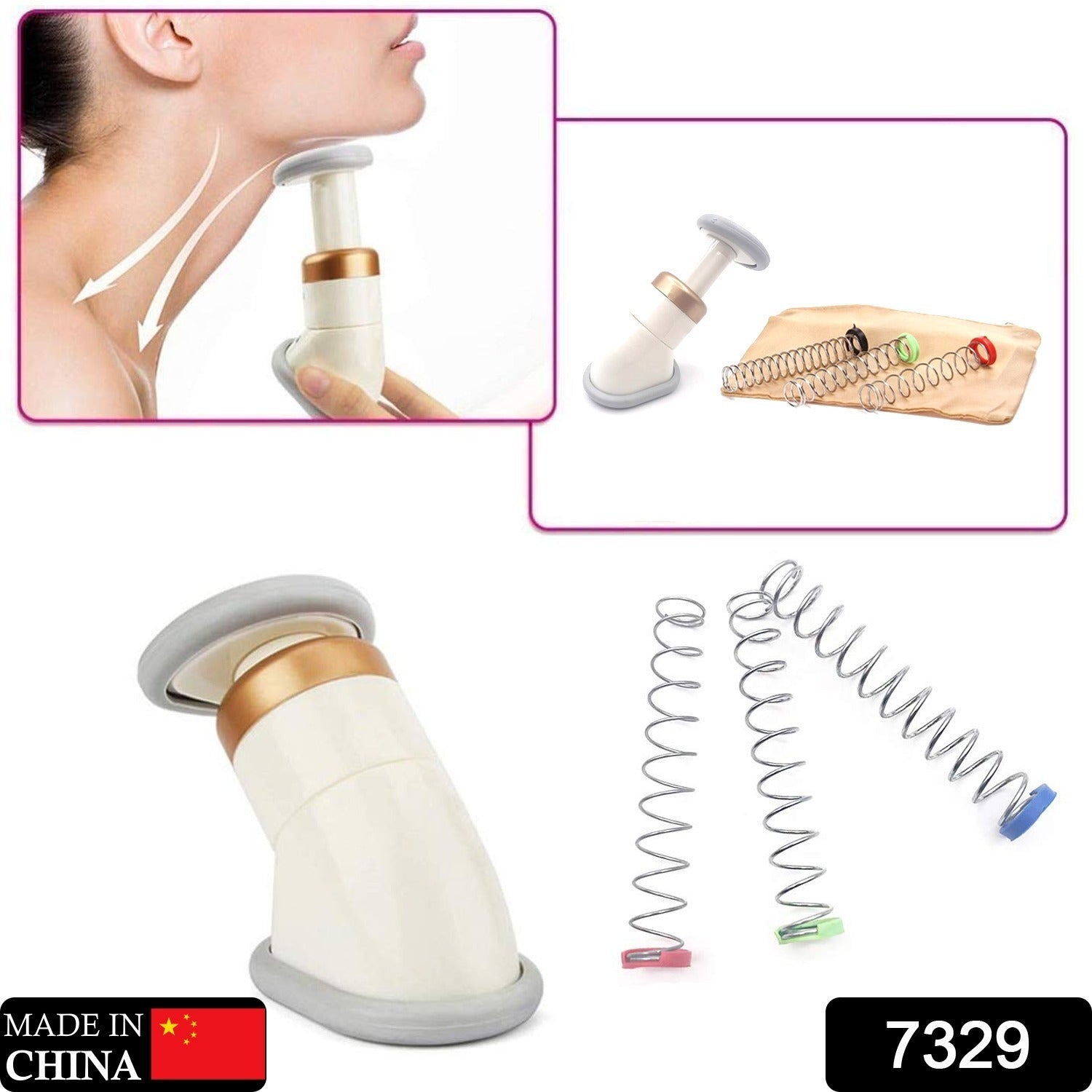 Double Chin Up Massager & Jawline Exerciser (1 Pc) - Bhavnagar Deodap