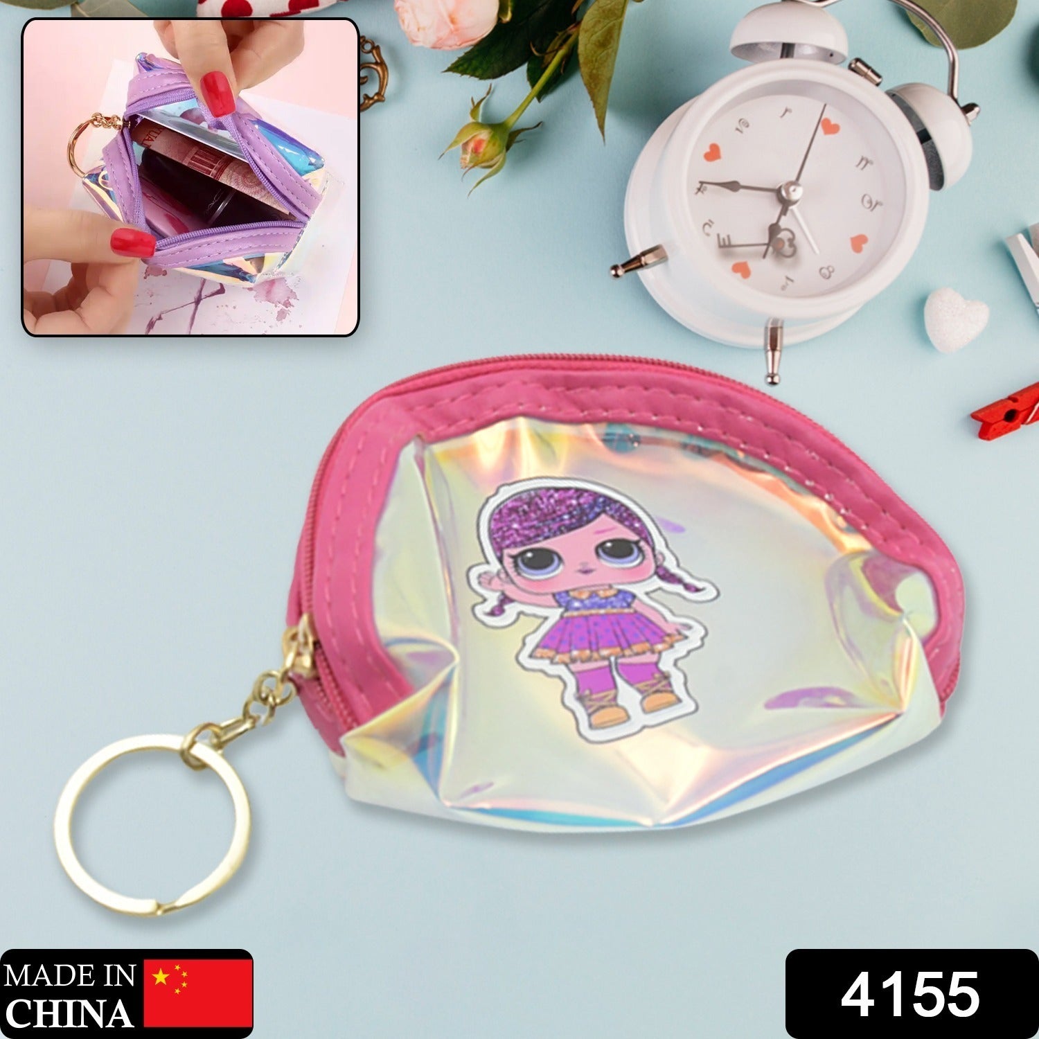 Kids Hand Bag Baby kids Girl's Cartoon Hand Bag Side Bag Hand bag (1Pc Small Size) - Bhavnagar Deodap