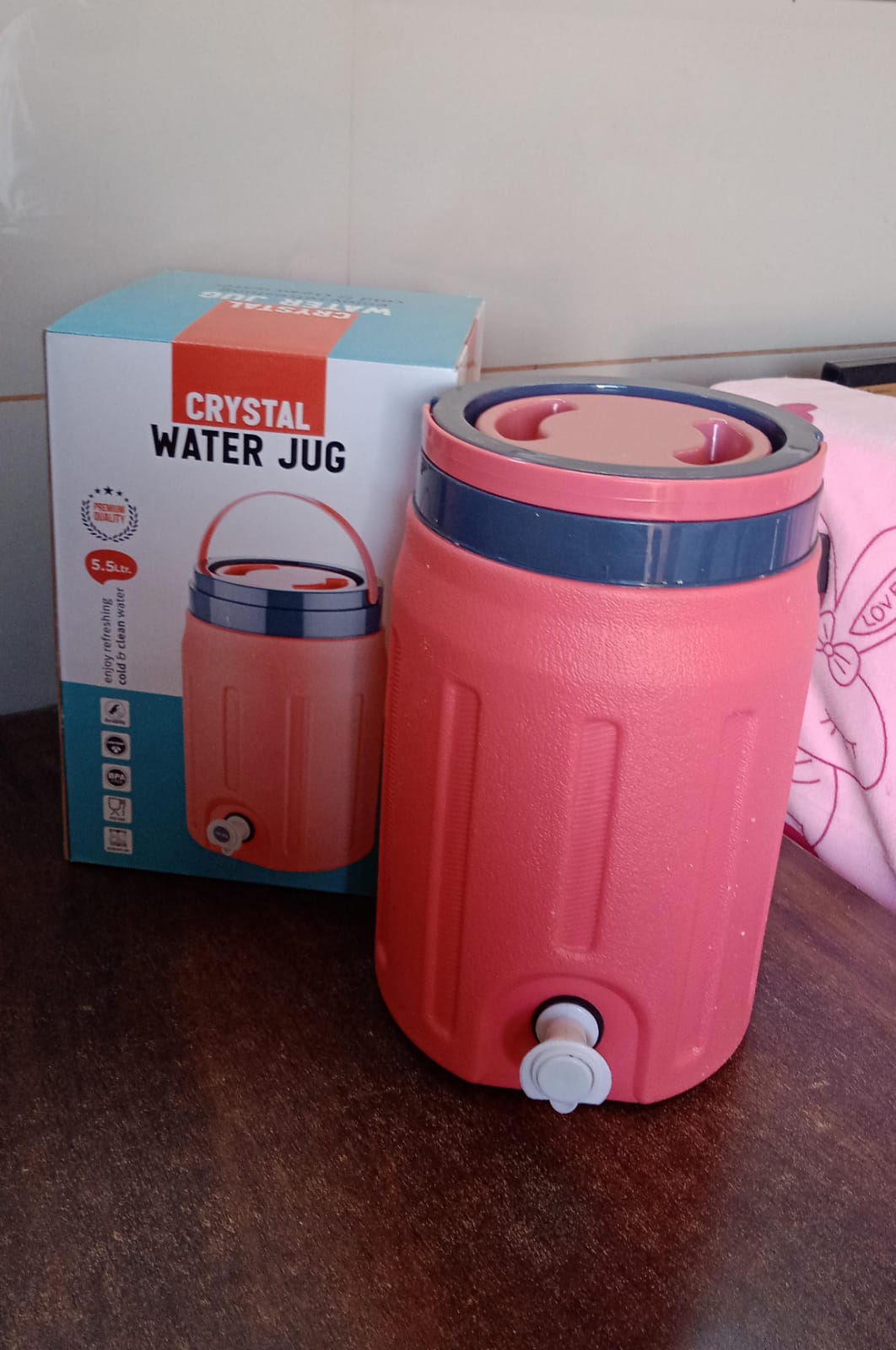 Insulated Water Jug 5.5 Ltr Water Storage Jug