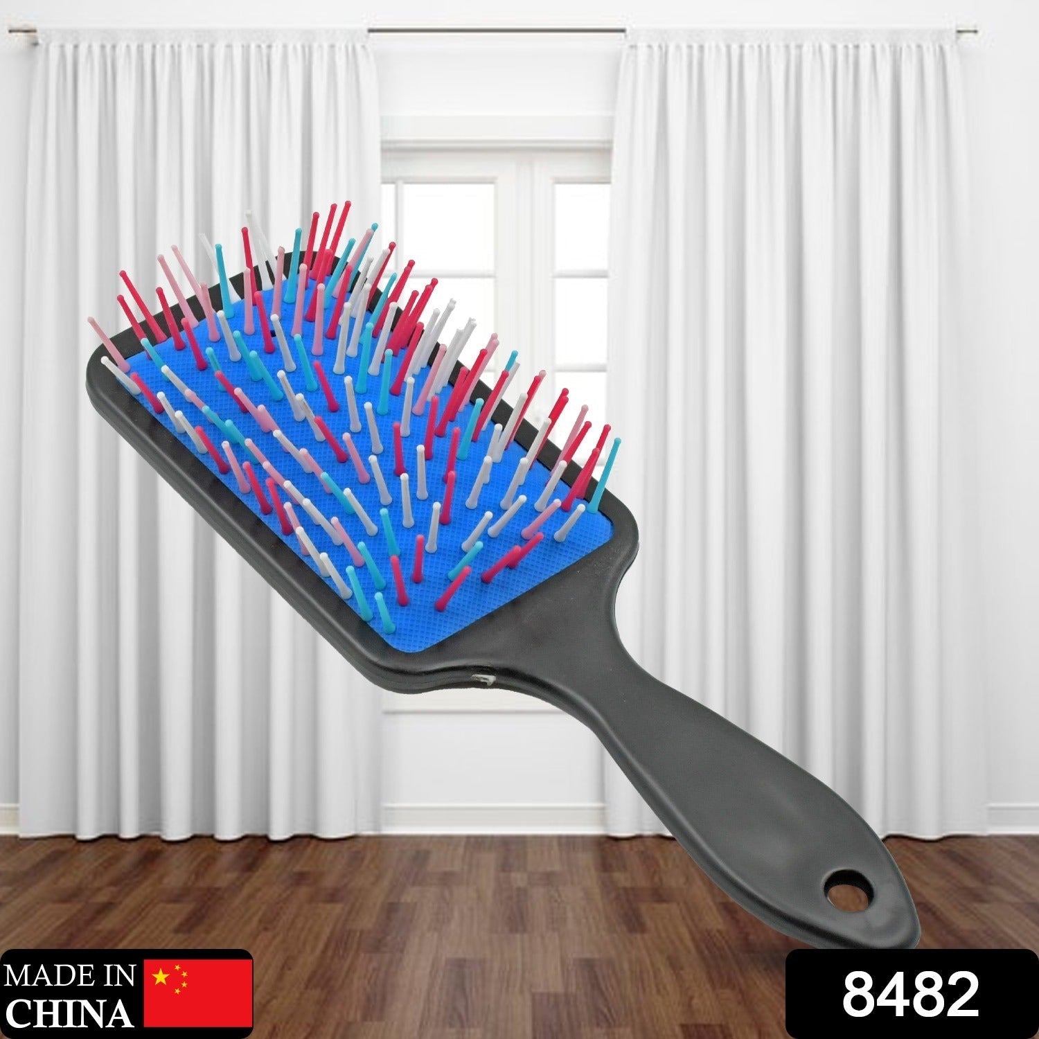 Massage Comb, Massage Hair Brush Ergonomic Matt Disappointment for Straight Curly Hair Cushion Curly Hair Comb For Detangling Professional Comb For Men And Women for All Hair Types, Home Salon DIY Hairdressing Tool  (1 Pc) - Bhavnagar Deodap