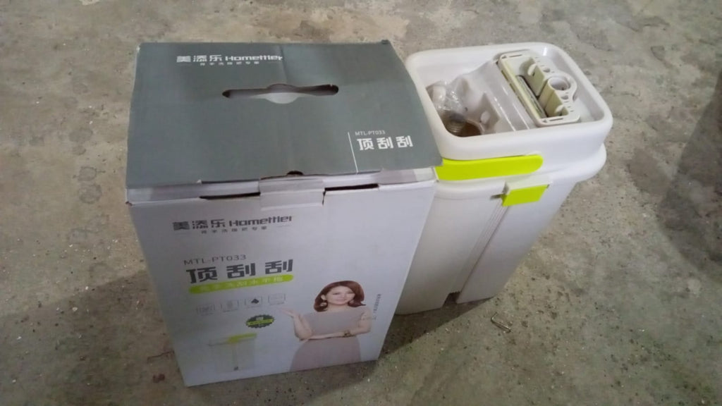 Floor Mop and Bucket Set, Flat Mop for Cleaning with Wringer, Self Clean Damp Mop and Bucket for Hardwood, Laminate, 2 in 1 Hands Free Mop with Washable Microfiber Pad for Wet & Dry Use - Bhavnagar Deodap