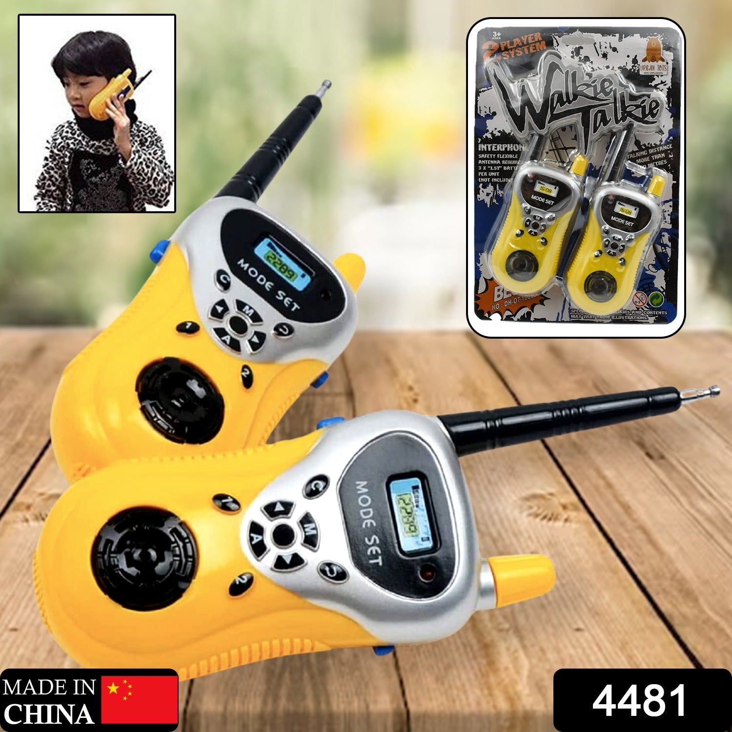 Walkie Talkie Toys for Kids 2 Way Radio Toy for 3-12 Year Old Boys Girls, Up to 80 Meter Outdoor Range - Bhavnagar Deodap